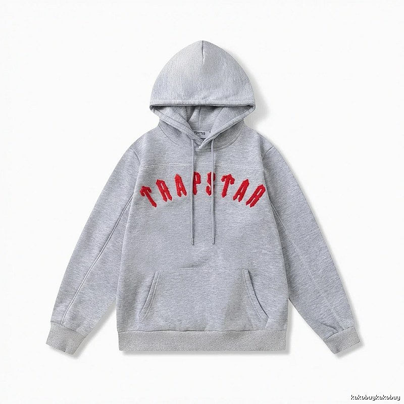 Trapstar Letter Style Grey Hoodie