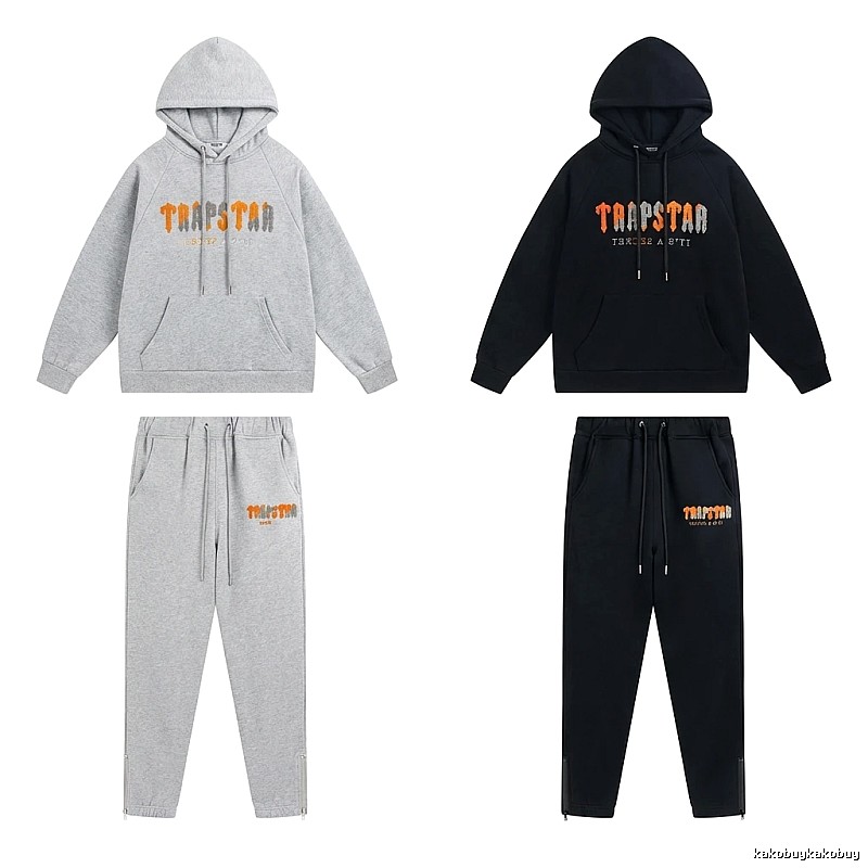 Trapstar Printed Streetwear Set (Grey/Black)