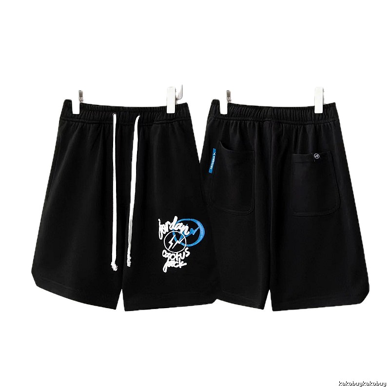 Travis Scott Cactus Jack Street Style Black Shorts