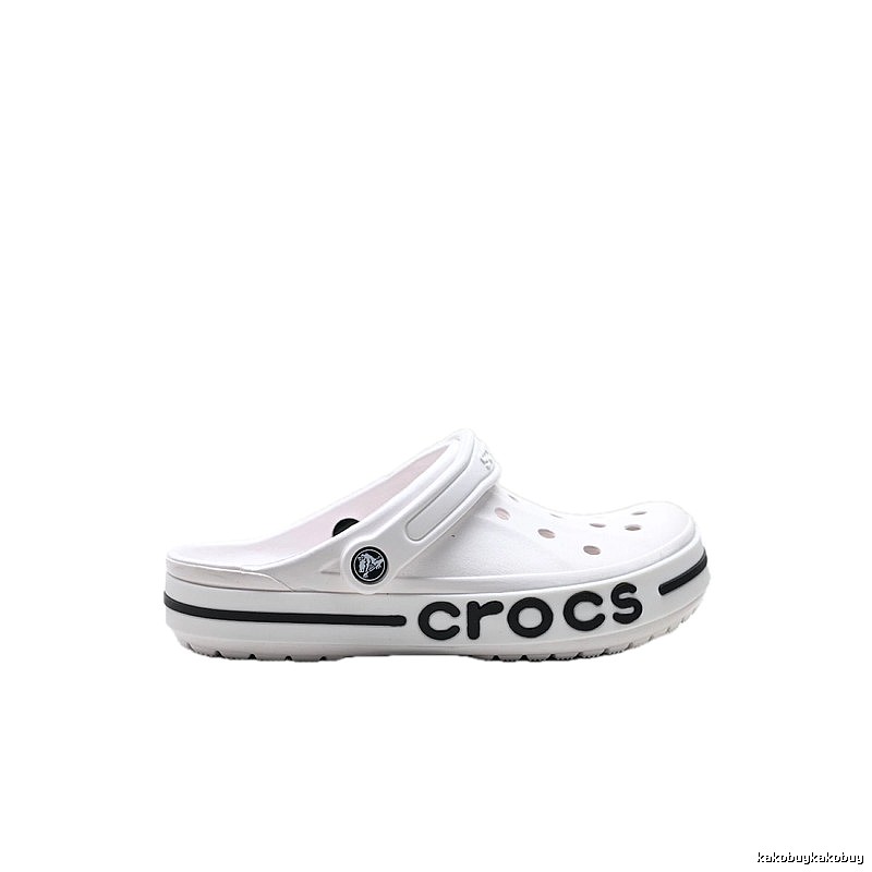 White trendy style of Crocs clogs