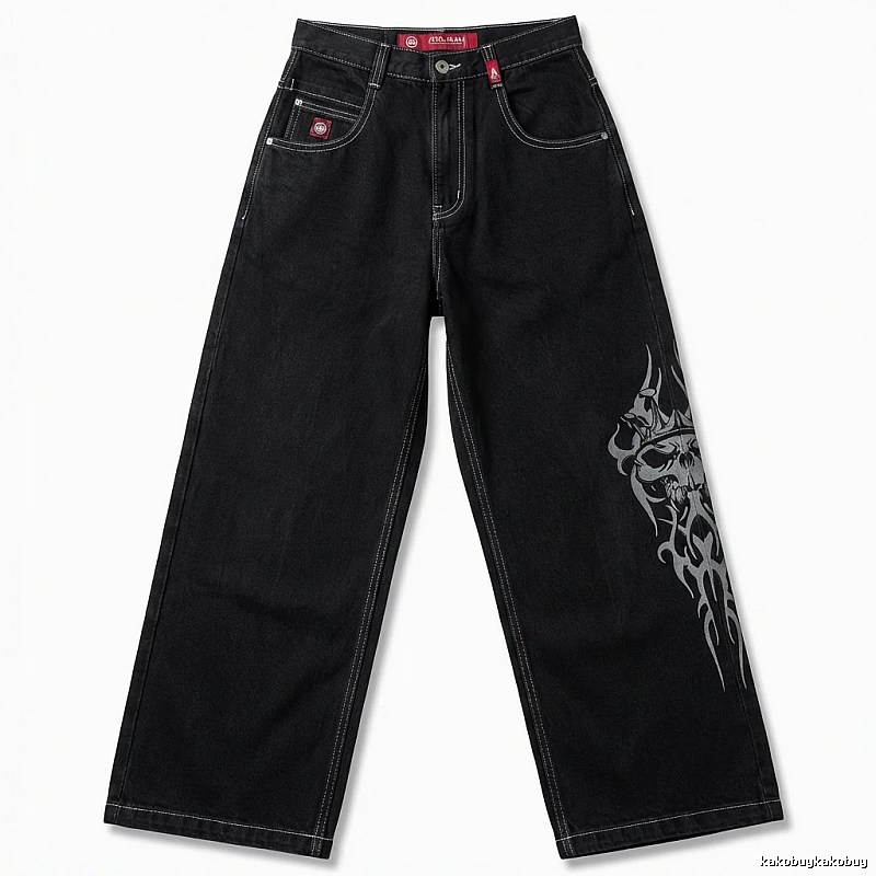 Y2K style black jeans